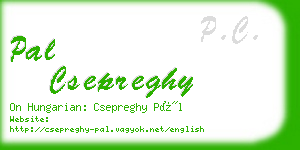 pal csepreghy business card